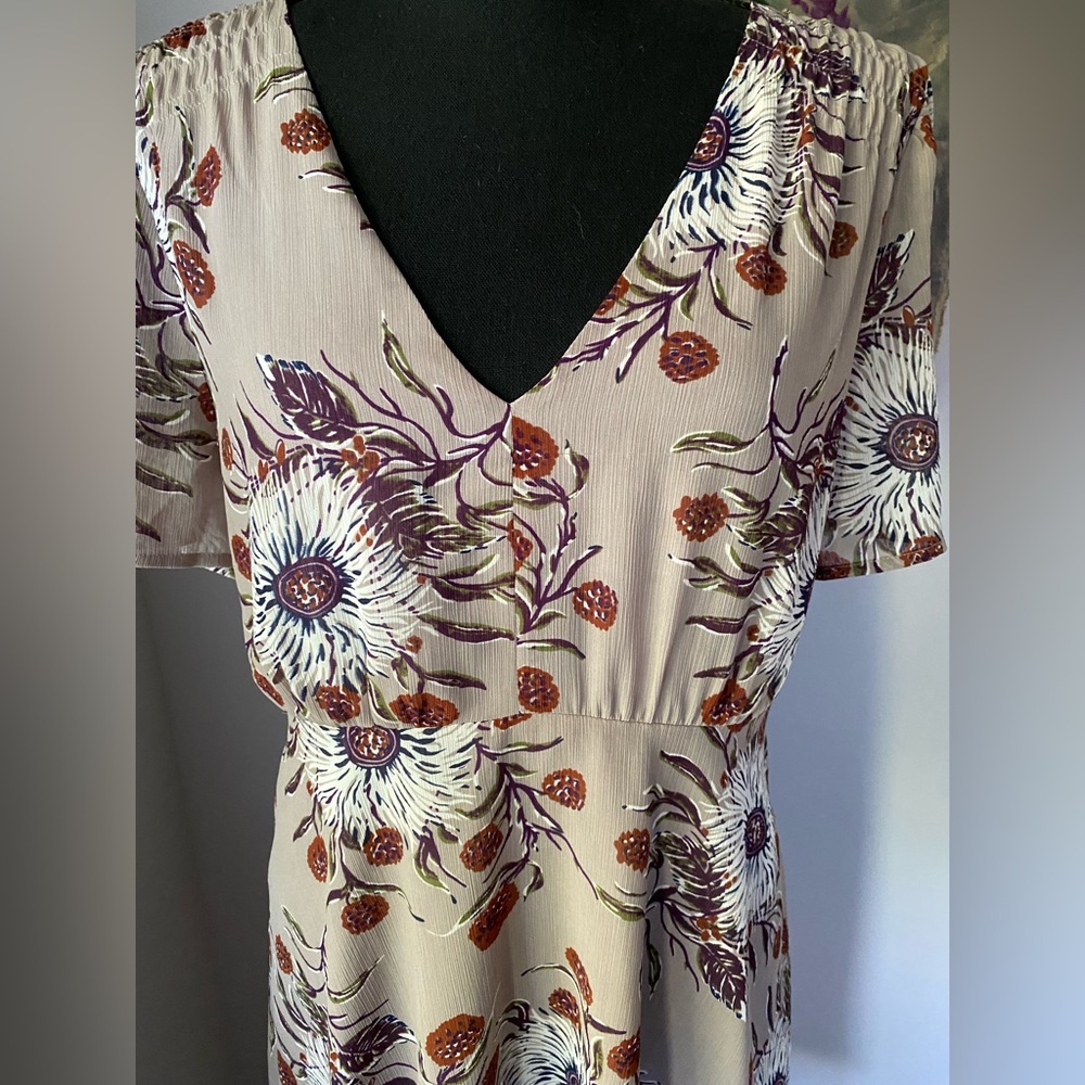 NWTs Madewell Smocked Shoulder Mini Dress - Picture 8 of 9
